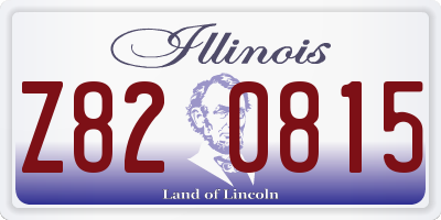 IL license plate Z820815