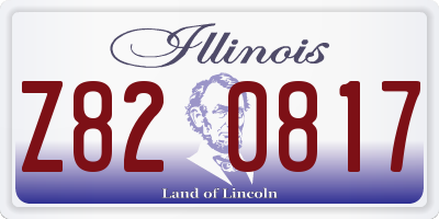 IL license plate Z820817