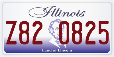 IL license plate Z820825