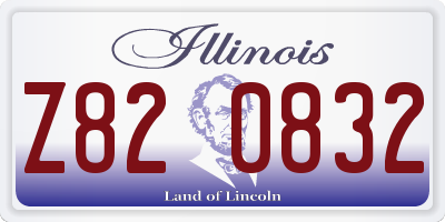 IL license plate Z820832