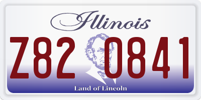 IL license plate Z820841
