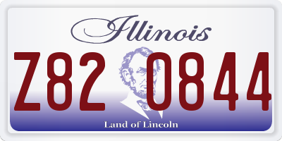 IL license plate Z820844