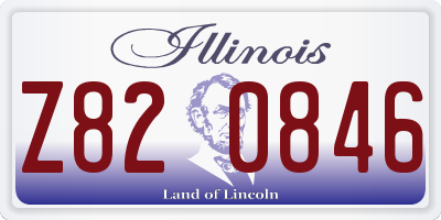 IL license plate Z820846