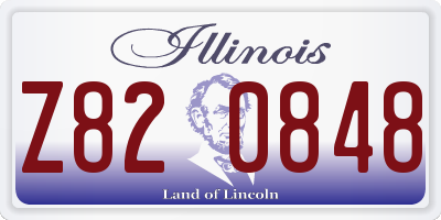 IL license plate Z820848