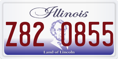 IL license plate Z820855