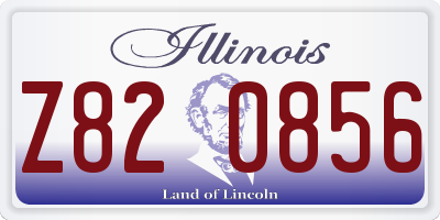 IL license plate Z820856