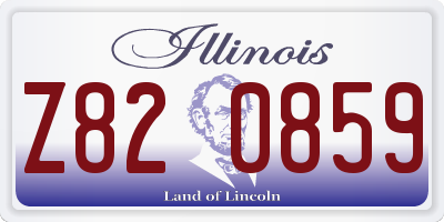 IL license plate Z820859