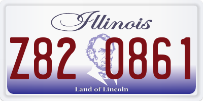IL license plate Z820861