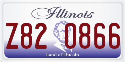 IL license plate Z820866