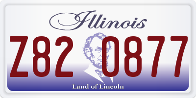 IL license plate Z820877