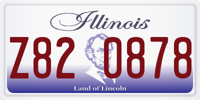 IL license plate Z820878