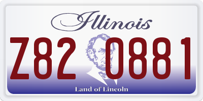 IL license plate Z820881
