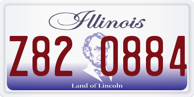 IL license plate Z820884