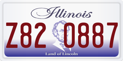 IL license plate Z820887