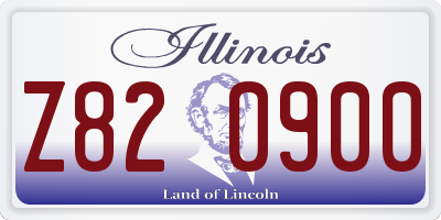 IL license plate Z820900