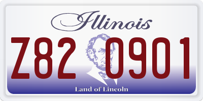 IL license plate Z820901