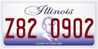 IL license plate Z820902