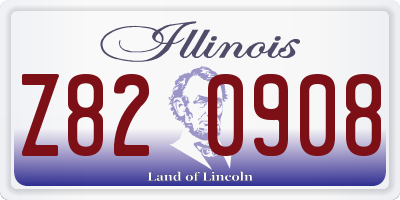 IL license plate Z820908