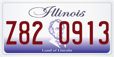 IL license plate Z820913