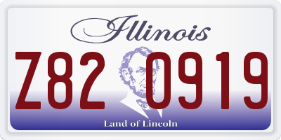 IL license plate Z820919