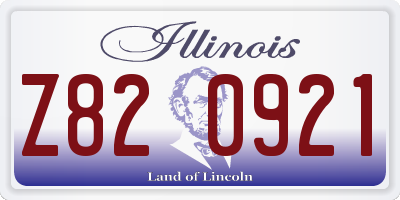 IL license plate Z820921