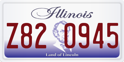 IL license plate Z820945