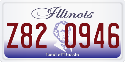 IL license plate Z820946
