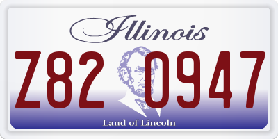 IL license plate Z820947