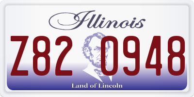 IL license plate Z820948