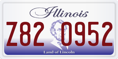 IL license plate Z820952