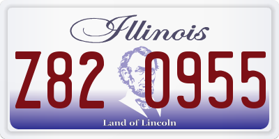 IL license plate Z820955