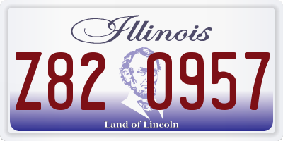 IL license plate Z820957
