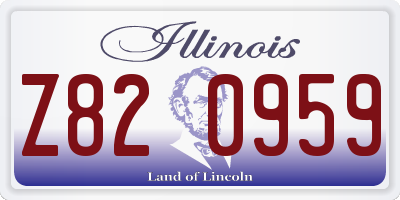 IL license plate Z820959