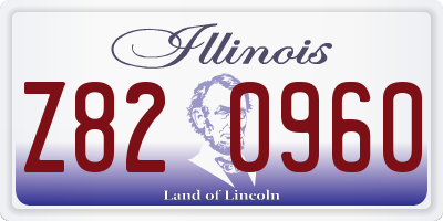IL license plate Z820960