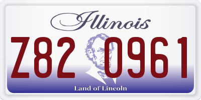 IL license plate Z820961