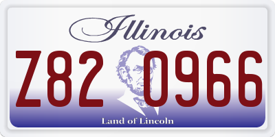 IL license plate Z820966