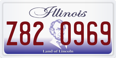 IL license plate Z820969