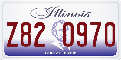 IL license plate Z820970