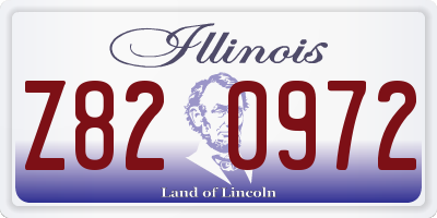 IL license plate Z820972