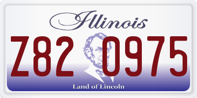 IL license plate Z820975