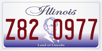 IL license plate Z820977
