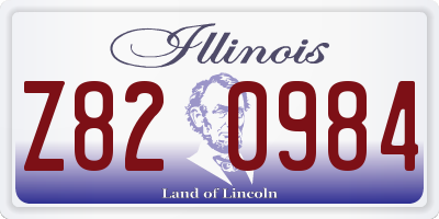 IL license plate Z820984