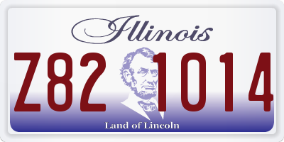 IL license plate Z821014