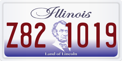 IL license plate Z821019