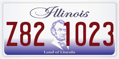 IL license plate Z821023