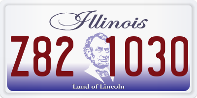 IL license plate Z821030