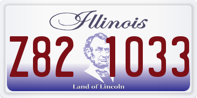 IL license plate Z821033