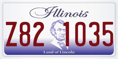 IL license plate Z821035