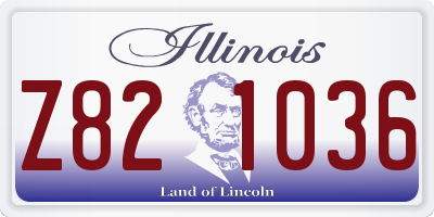 IL license plate Z821036