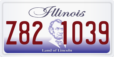 IL license plate Z821039